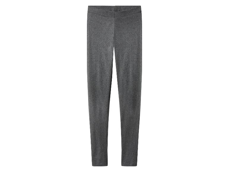 Legging en coton gris foncé, simple et confortable.
