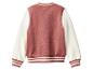 Veste de baseball rose et blanche pour fille.