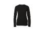 T-shirt noir à manches longues pour femme