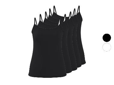 esmara® Lot de 5 débardeurs à fines bretelles femme