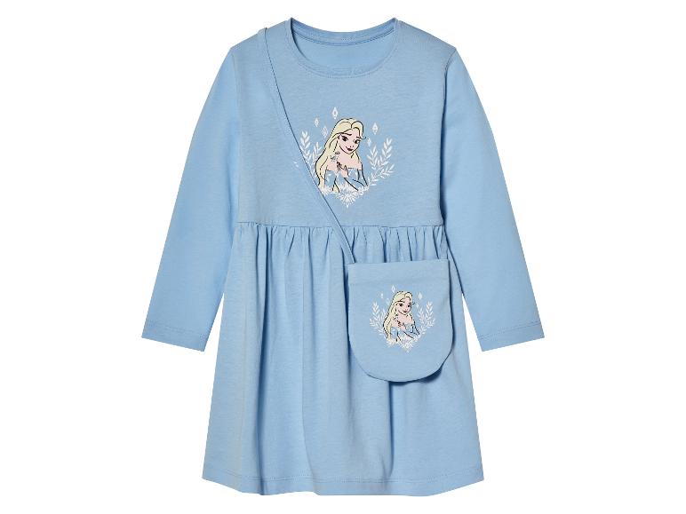 Robe et sac assortis Frozen : Elsa, bleu clair.