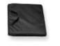 Un sac de courses pliable noir avec une poignée.