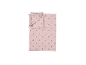 Parure de lit en flanelle fine microfibre rose LIVARNO® avec oursons de Noël.