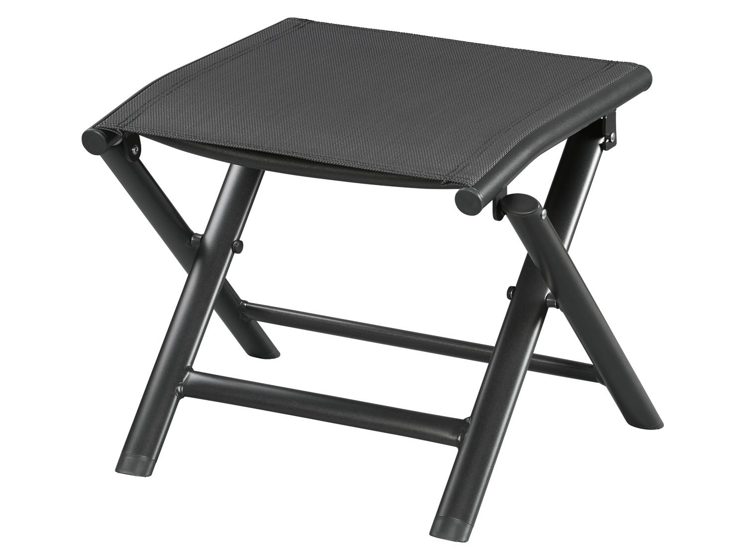 LIVARNO home Tabouret en aluminium Houston, pliable, noir/anthracite