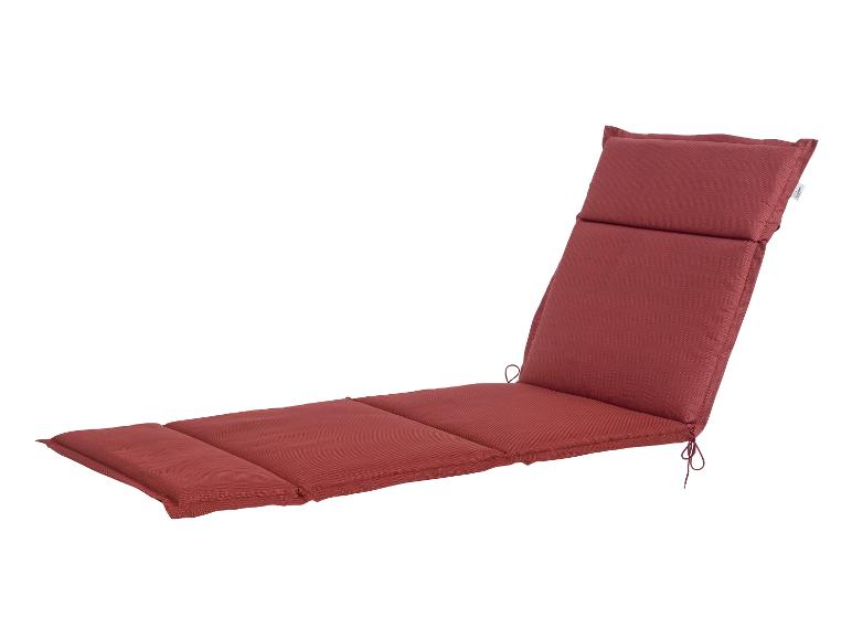 Coussin de chaise longue rouge pour l'extérieur