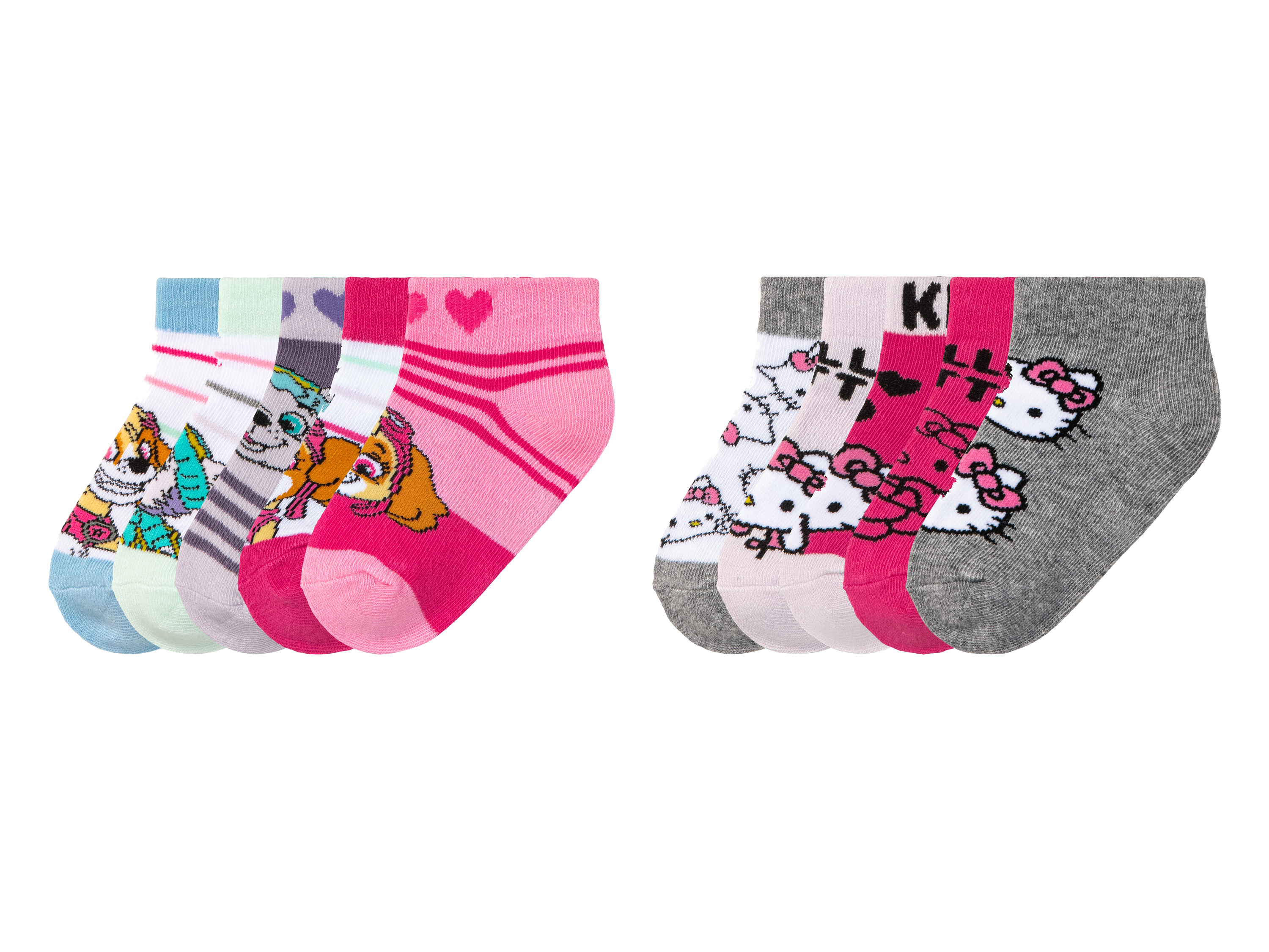 Lot de 5 paires de chaussettes sneakers enfant