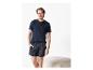 T-shirt et boxer rayés pour homme.