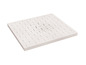 Tuile blanche carrée, insonorisante avec un motif en losange.