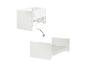 Lit bébé blanc convertible en lit enfant