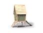 Maisonnette en bois avec toboggan et échelle pour enfants