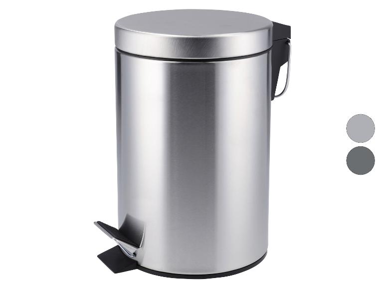 Poubelle à pédale en acier inoxydable avec finition mate