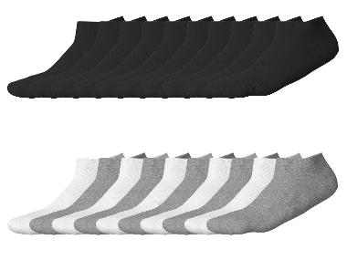 ESMARA® Lot de 10 paires de socquettes femme