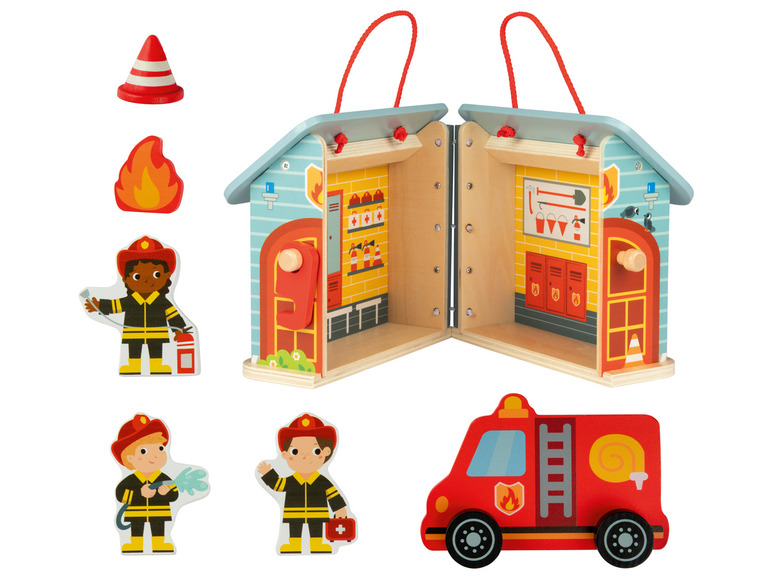 Aller en mode plein écran : Set de jeu transportable en bois - Image 11