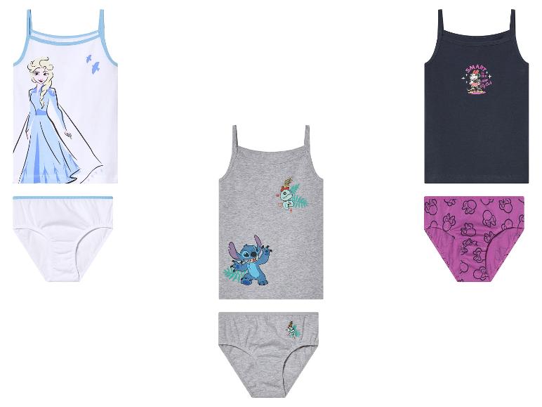 Ensemble de sous-vêtements pour filles avec motifs La Reine des Neiges, Stitch et Minnie.
