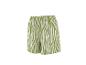 Shorts imprimé zèbre vert et blanc