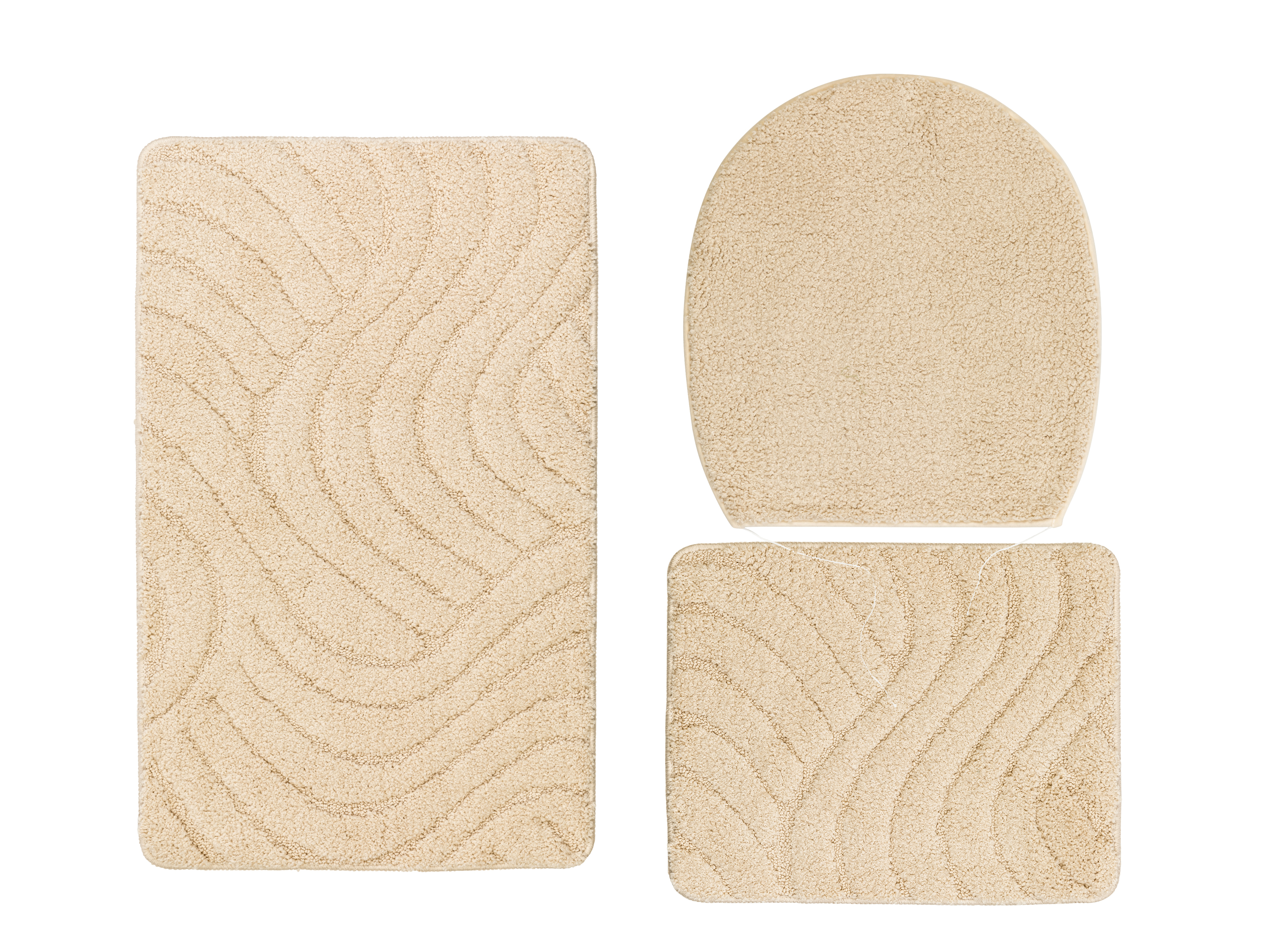 LIVARNO home Tapis de salle de bain (sans découpure, beige)