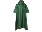 Poncho de pluie vert avec capuche