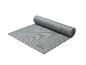 Tapis de yoga Crivit gris, partiellement enroulé