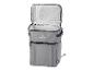 Sac isotherme Crivit gris : compartiment principal et poche frontale.