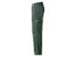 Pantalon cargo homme vert foncé avec taille élastique et poches latérales.
