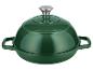 Cocotte en fonte verte avec couvercle