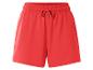 Shorts rouges en coton, style décontracté.
