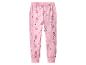 Pantalon de jogging rose pour enfants avec imprimé chats et étoiles