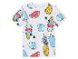 T-shirt enfant imprimé : glaces, ananas, pastèques et ballons de plage.