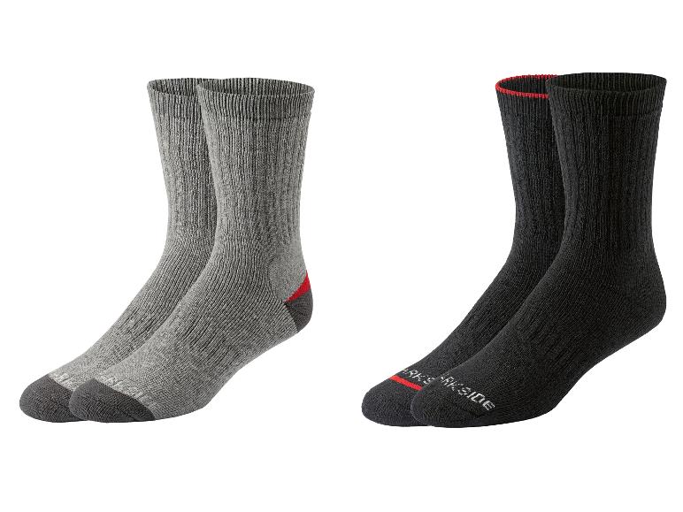 PARKSIDE Lot de 2 paires de chaussettes de travail thermiques homme