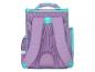 Sac à dos violet et turquoise pour enfant.