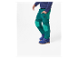 Vêtements pour enfants : Pantalon vert avec bottes bleues.
