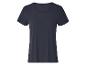 T-shirt bleu marine à manches courtes pour femme.