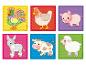 Jeu PlayMais avec des animaux de la ferme.