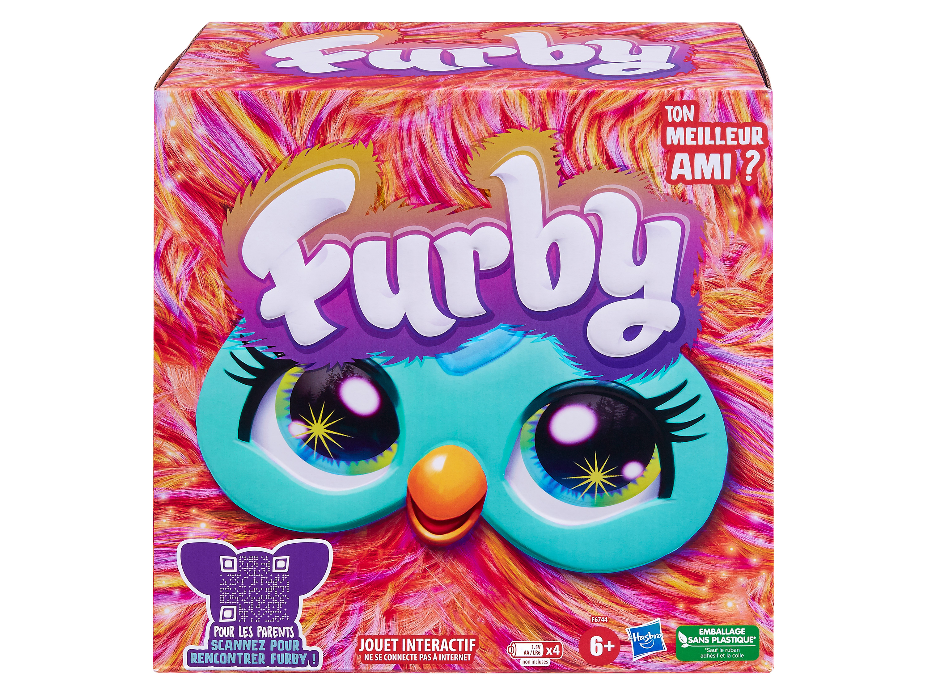 Hasbro Furby interactif, 5 modes (orange)