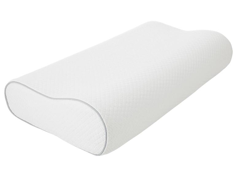 Oreiller orthopédique ergonomique en mousse à mémoire de forme blanc