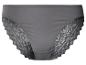 Culotte grise avec dentelle.