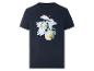 T-shirt marine à manches courtes avec imprimé citron et slogan "Squeeze your summer".