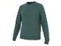 Un sweat-shirt vert foncé à manches longues.