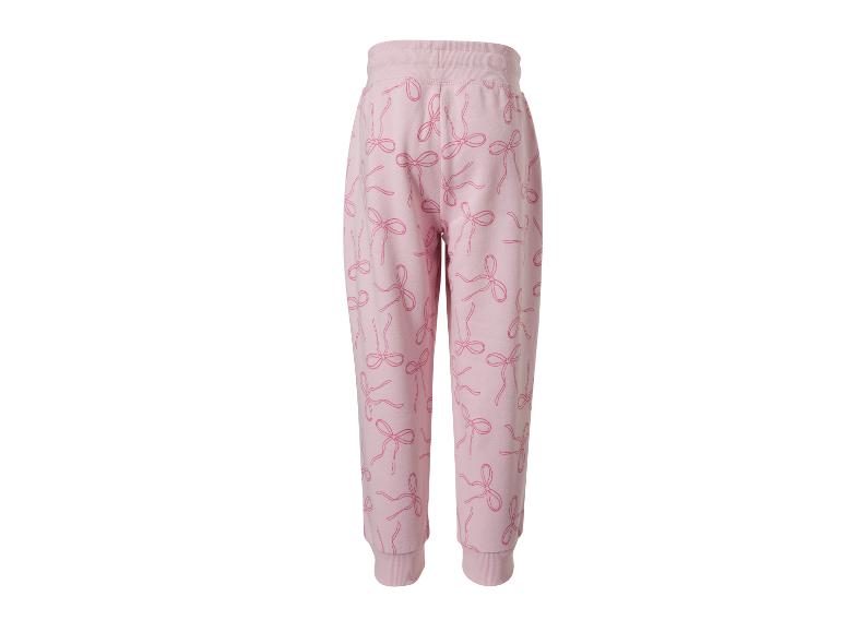 Pantalon de jogging rose pour fille avec motif de nœuds