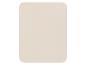 Plateau beige rectangulaire aux coins arrondis.