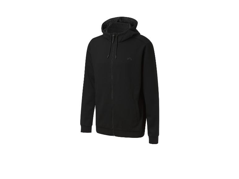 Sweat à capuche zippé noir.
