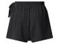 Short noir avec taille élastique et nœud décoratif.