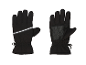 Gants de sport noirs avec bande réfléchissante et paume antidérapante