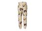 Pantalon de jogging crème pour enfants avec imprimé véhicules de chantier, vue arrière.