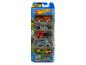 Voitures Hot Wheels dans un emballage sur le thème 'HW Getaways'.