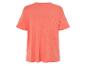 T-shirt corail à manches courtes pour femme.