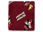 Tapis ou paillasson rouge sur le thème de Minnie Mouse