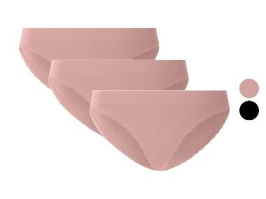 ESMARA® Lot de 3 culottes à dentelle femme