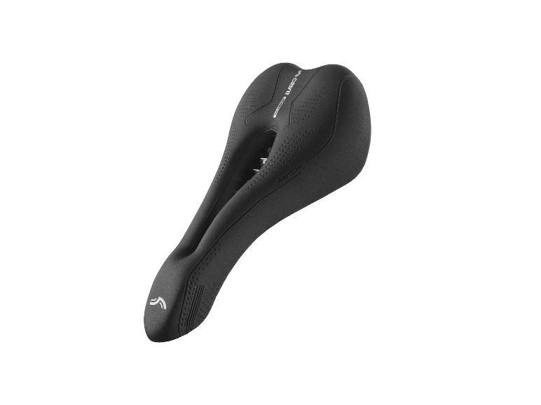 Une selle noire Crivit avec système AVS.