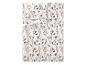 Parure de lit blanche avec motif floral et papillons